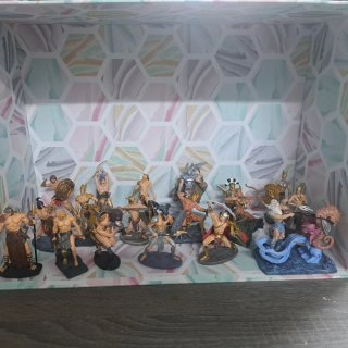 Figuras de plomo guerreros mitológicos