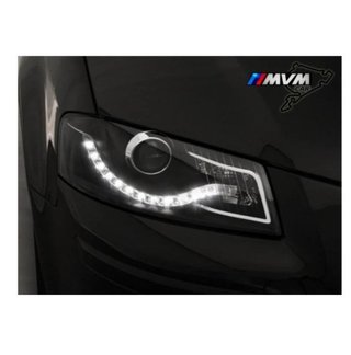 Pareja de Faros Audi A3 8P tipo Xénon con Luz Diur