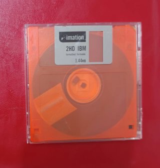 Coppia Floppy Disk Colorati trasparenti