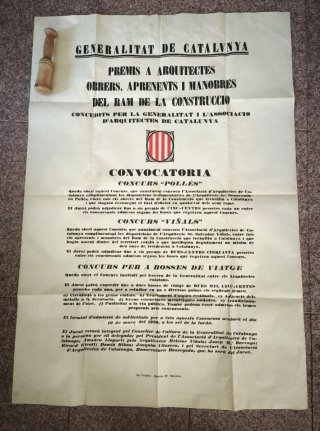 Cartel Generalitat de Catalunya 1936