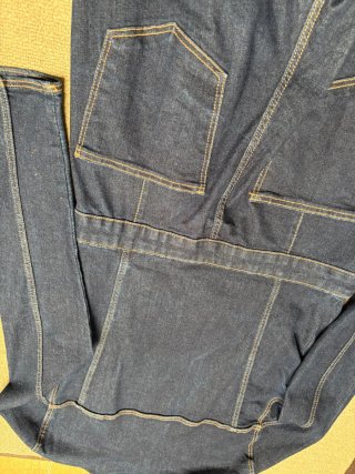 Mono vaquero flare azul