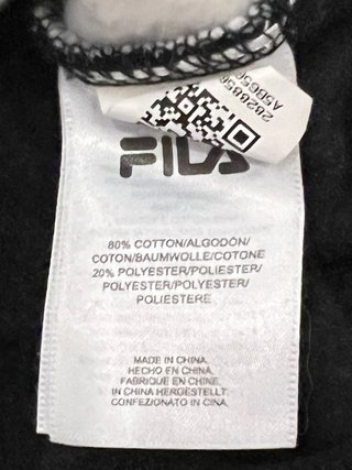 Sudadera Fila Negra y Gris
