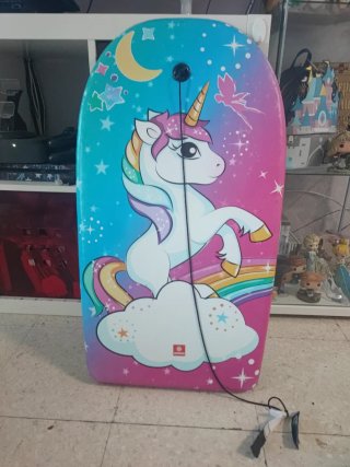 Tabla de bodyboard infantil unicornio