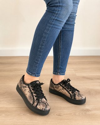Zapatillas Davidnik efecto piel serpiente