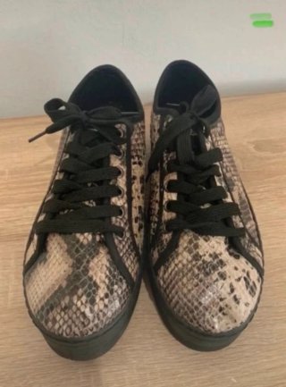 Zapatillas Davidnik efecto piel serpiente