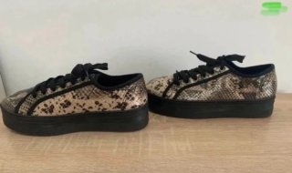 Zapatillas Davidnik efecto piel serpiente