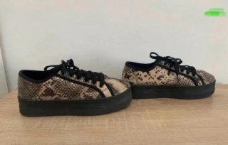 Zapatillas Davidnik efecto piel serpiente