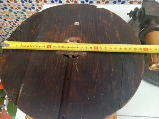 Candelabros antiguos de madera (2 unidades)