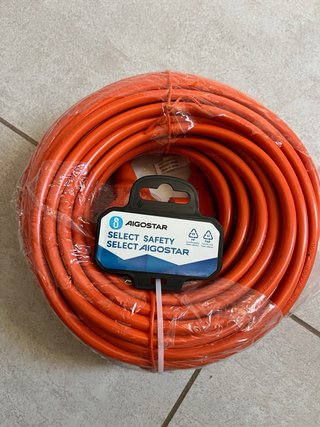 Cable alargador Aigostar 20m Naranja