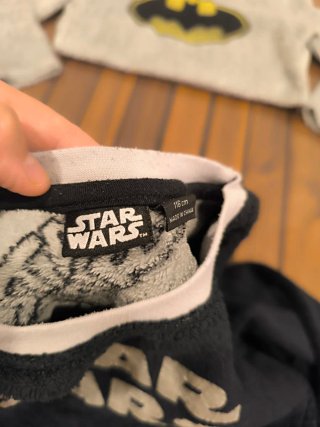 Lote de pijamas niño 5-6 años Batman y Star Wars
