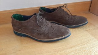 Zapatos El Ganso Ante Marrones Talla 44
