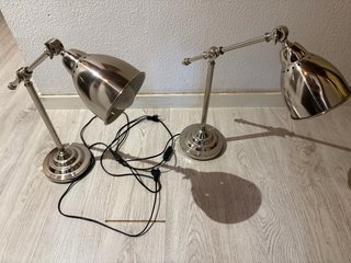 2 Lámparas Escritorio Ikea Regulables