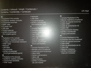 Consola PlayStation PS5 Pro CFI-7021 Firmware 9.60
