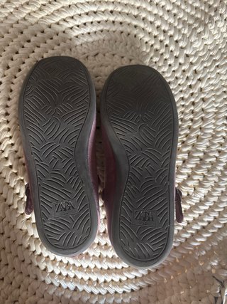 Bailarinas Zara Piel Lila Talla 34