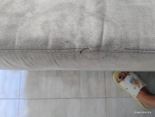 Sofá chaiselonge gris/beige