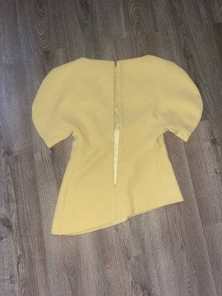 Camisa Zara manga corta amarilla Talla XS
