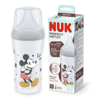 Biberón Nuk Perfect Match 260ml Mickey, NUEVO