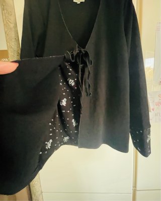 Twin-set nero con paillettes tg 50