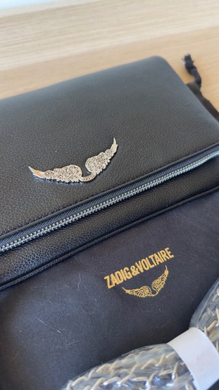 Mala Zadig & Voltaire Preta Couro