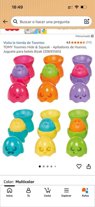 Tomy Toomies Huevos Encajables