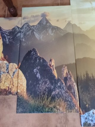 Cuadro paisaje 5 partes