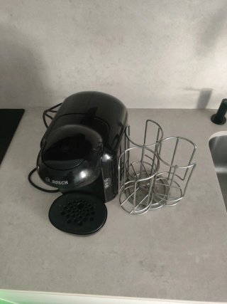 Cafetera Tassimo Bosch Negra Regalo portacapsulas