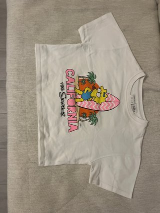 Camisetas blanca/azul Zara niña 8-9 años