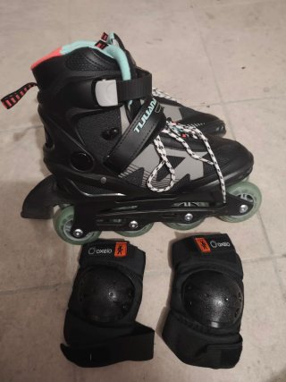 Patines con coderas oxelo