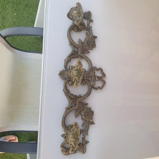 Colgador metal dorado estilo clásico