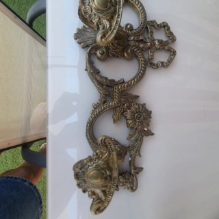 Colgador metal dorado estilo clásico