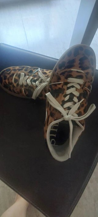 Zapatillas deportivas estampado leopardo