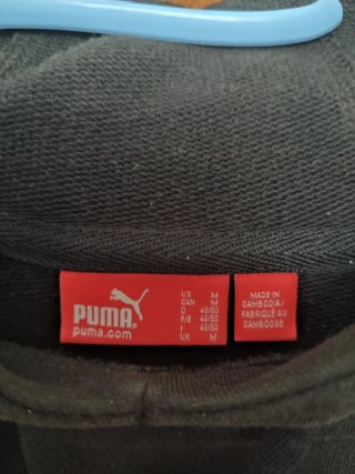 Sudadera Puma Negra Talla M