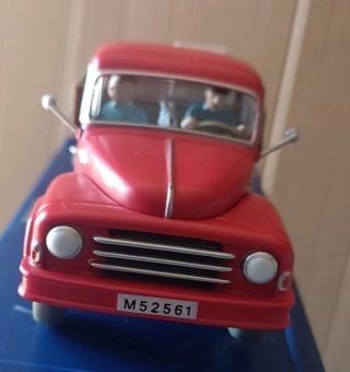 Tintin Coche 1/43 61 camión rojo Hanomag L28