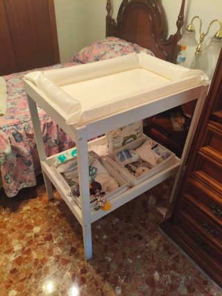 Cambiador bebé Ikea blanco