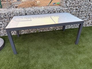 Mesa extensible de vidrio templado jardin