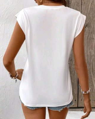 Maglietta donna con cuore glitter taglia L