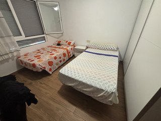 2 Camas 105cm bases tapizada con colchon+cabecero
