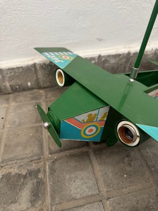 Lámpara infantil avión verde
