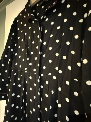 Vestido Largo Zara Lunares