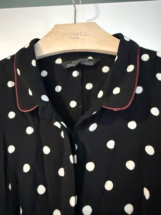 Vestido Largo Zara Lunares