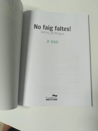 No faig faltes! reforç de llengua, 3r ESO.