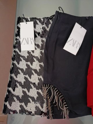 Lote 7 Mini Faldas y Falda pantalón, talla 34-36