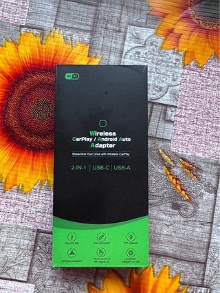 Adaptador Wireless CarPlay Android Auto 2 en 1