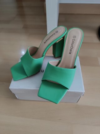 Zapatos tacón Colour Cherie verde talla 38