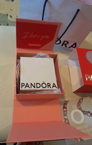 Juego Pendiente Aro Corazón y Anillo Tiara Pandora