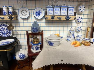 Cocina miniatura reproducción antigua