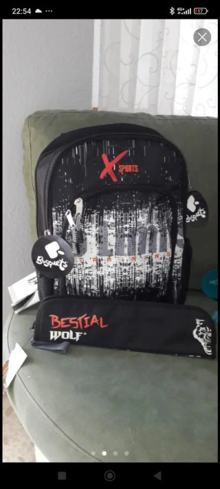 Mochila Busquets Negra y Multicolor