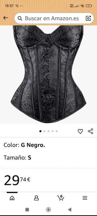 Corsé reductor con varillas negro Talla L