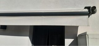 Toldo terraza eléctrico beige/gris