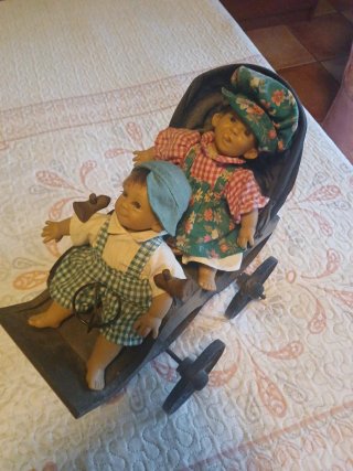 Muñecos gemelos vintage estilo Gestitos